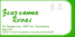 zsuzsanna revai business card